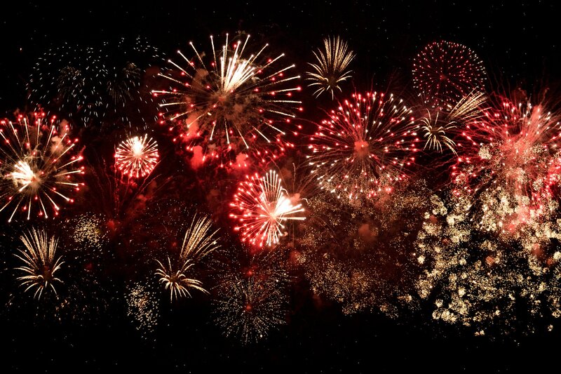 Fuochi d'artificio per celebrare il Capodanno